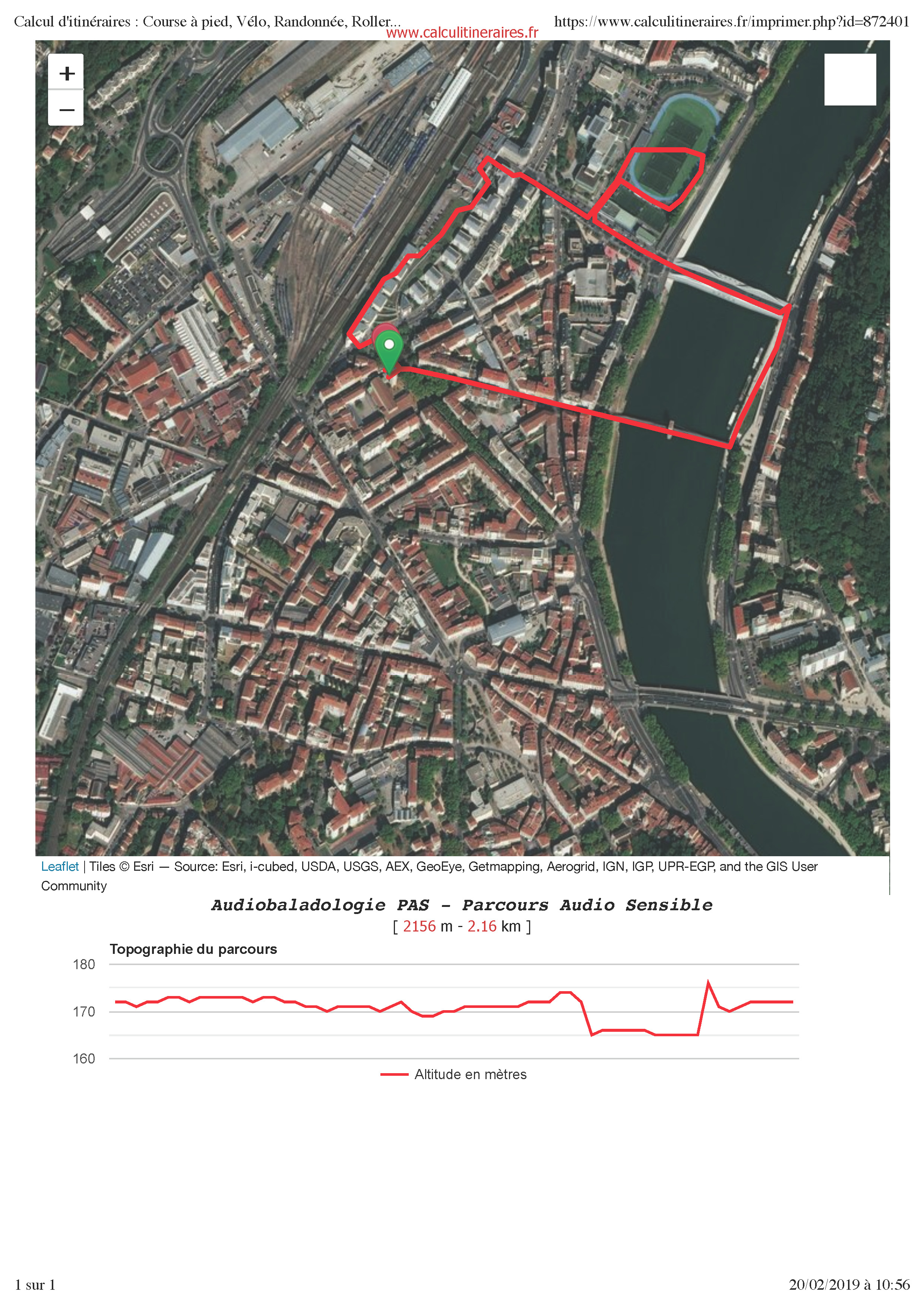Calcul d'itinéraires - Course à pied, Vélo, Randonnée, Roller...